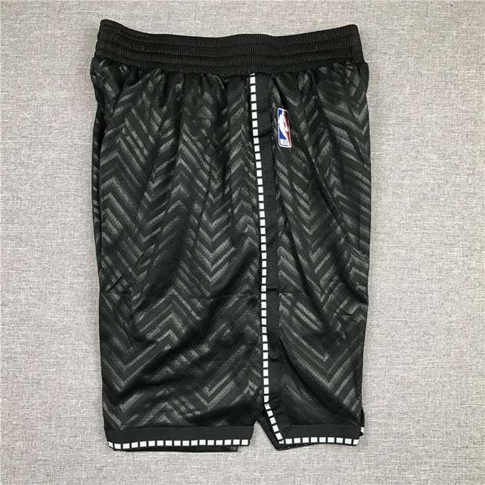 Brooklyn Nets Black NBA Shorts 02