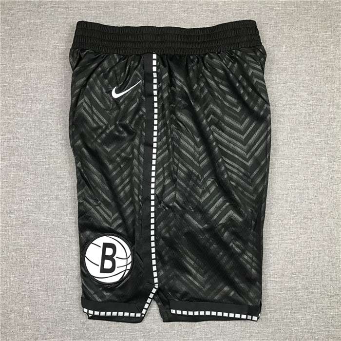 Brooklyn Nets Black NBA Shorts 02