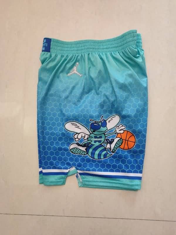 Charlotte Hornets Green Basketball Shorts 02