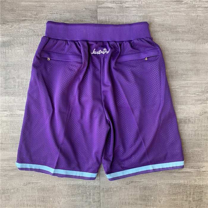 Charlotte Hornets Just Don Purple NBA Shorts