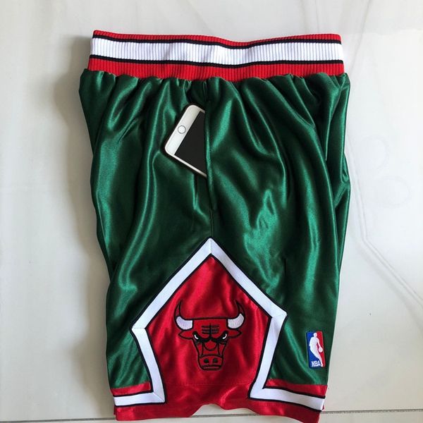 Chicago Bulls Green Mitchell&Ness Basketball Shorts