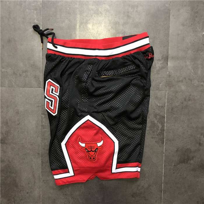 Chicago Bulls Just Don Black NBA Shorts 03