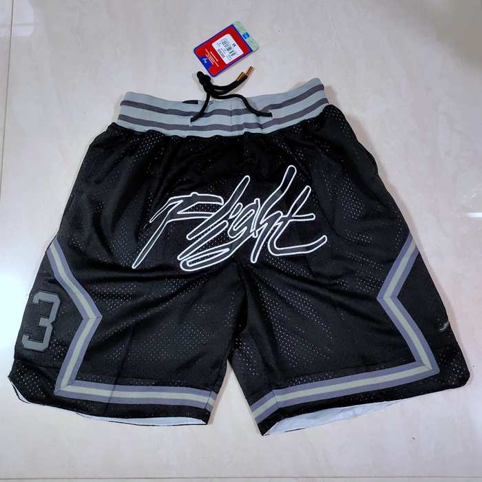 Chicago Bulls Just Don Black NBA Shorts 04