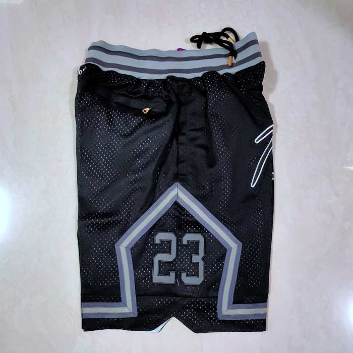 Chicago Bulls Just Don Black NBA Shorts 04