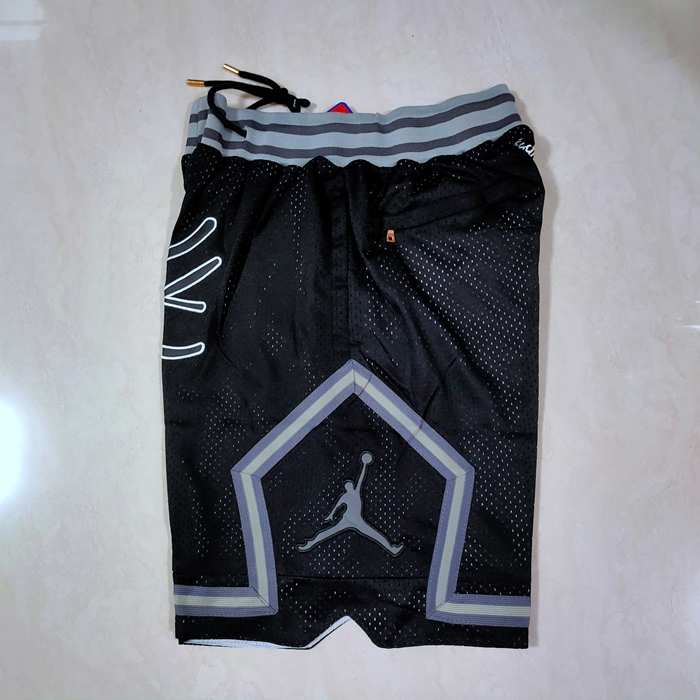 Chicago Bulls Just Don Black NBA Shorts 04