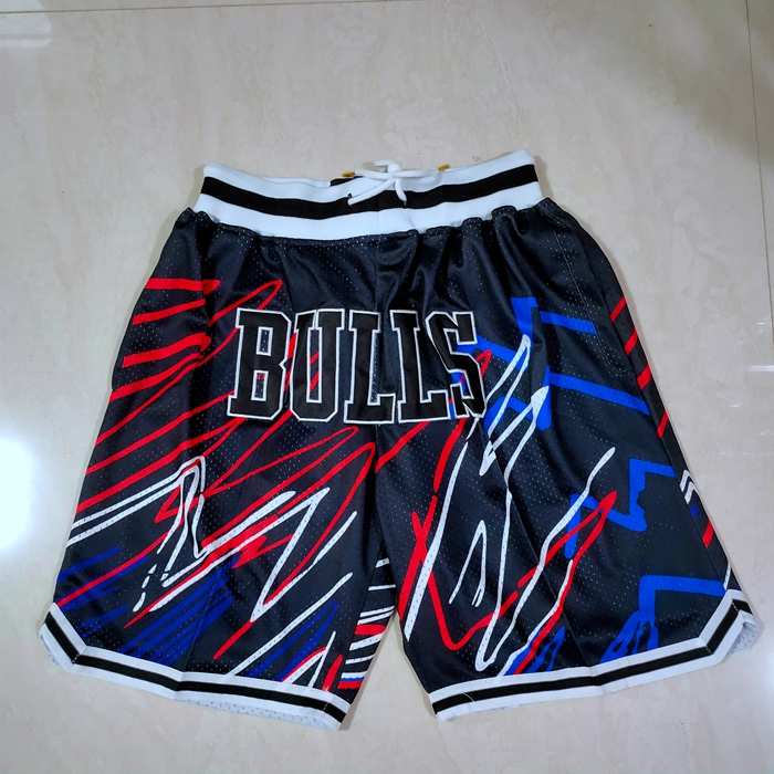 Chicago Bulls Just Don Black NBA Shorts 05