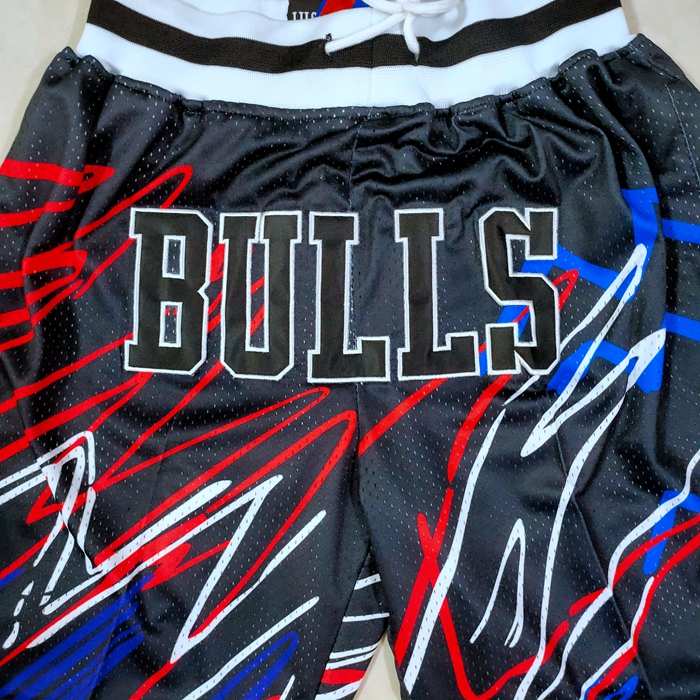 Chicago Bulls Just Don Black NBA Shorts 05