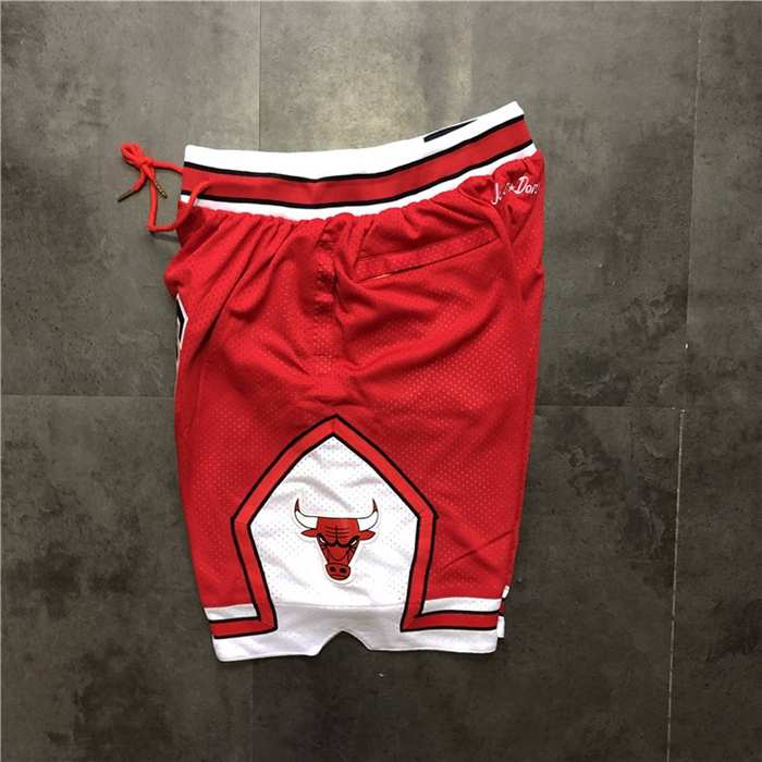 Chicago Bulls Just Don Red NBA Shorts 03