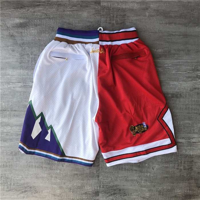 Chicago Bulls Utah Jazz Just Don Red White NBA Shorts