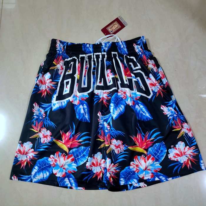 Chicago Bulls Mitchell&Ness Black NBA Shorts 02