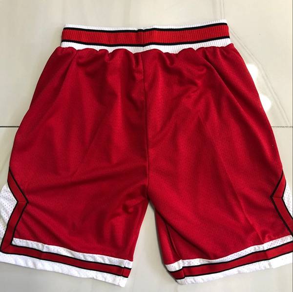 Chicago Bulls Mitchell&Ness Red NBA Shorts 02