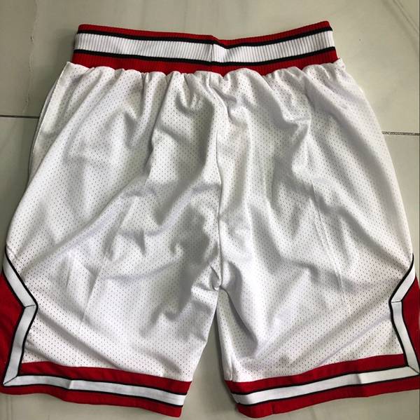 Chicago Bulls Mitchell&Ness White NBA Shorts