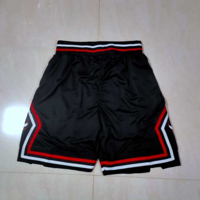 Chicago Bulls Black NBA Shorts 02