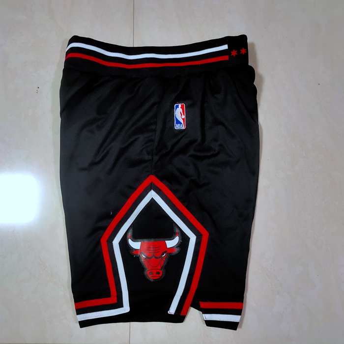 Chicago Bulls Black NBA Shorts 02