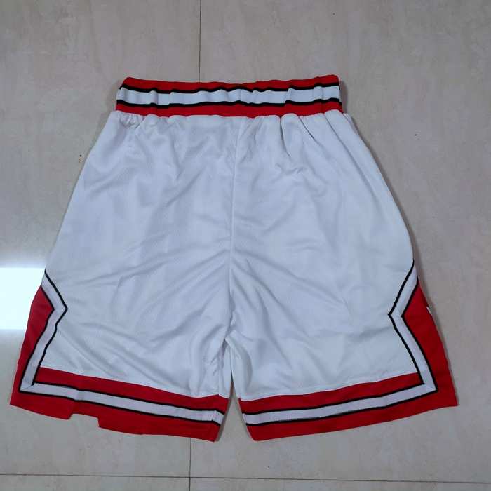 Chicago Bulls White NBA Shorts