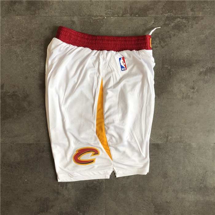 Cleveland Cavaliers White NBA Shorts