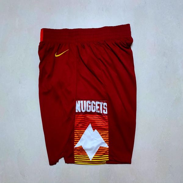 Denver Nuggets Red City Basketball Shorts