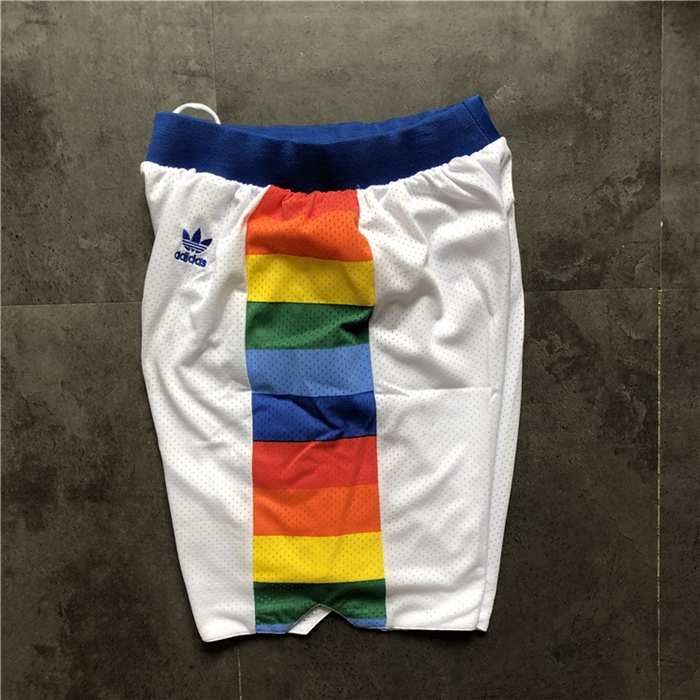 Denver Nuggets White Classics NBA Shorts