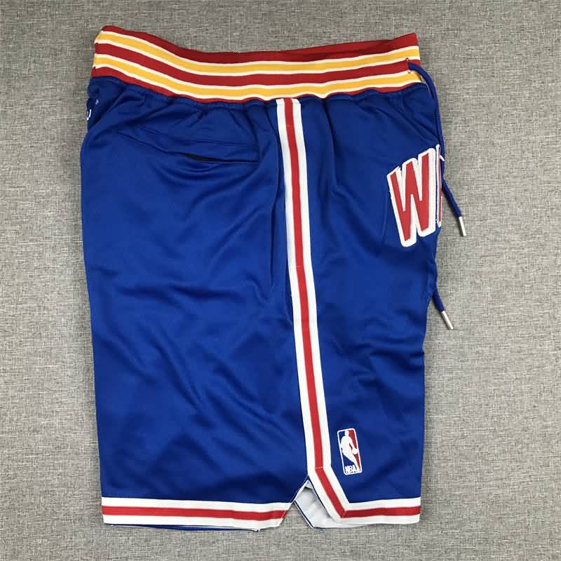 Golden State Warriors Just Don Blue Basketball Shorts 02