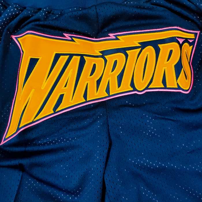 Golden State Warriors Just Don Dark Blue NBA Shorts 02