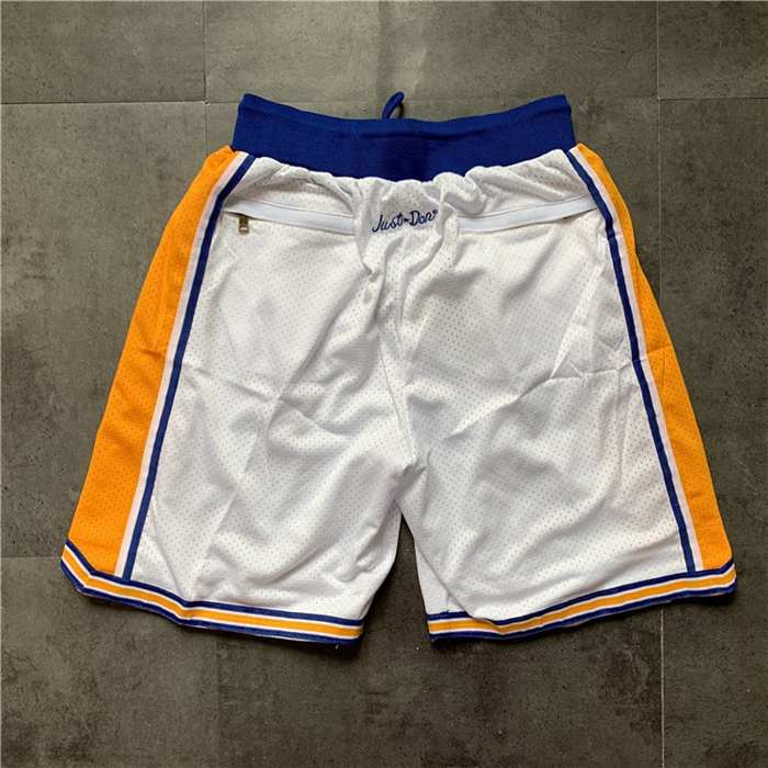 Golden State Warriors Just Don White NBA Shorts