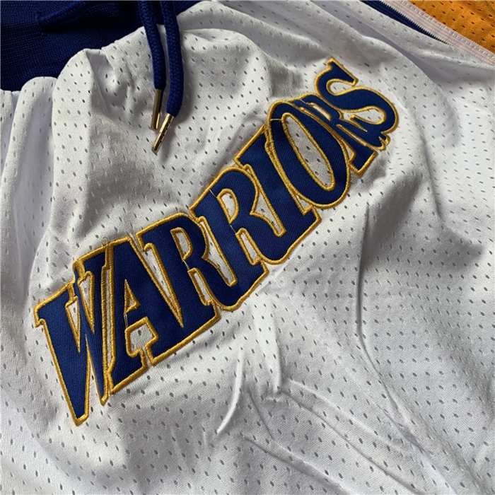 Golden State Warriors Just Don White NBA Shorts