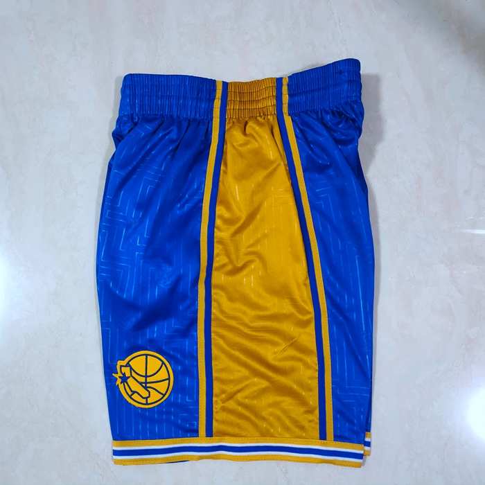 Golden State Warriors Blue NBA Shorts 02