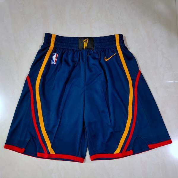 Golden State Warriors Dark Black NBA Shorts 02