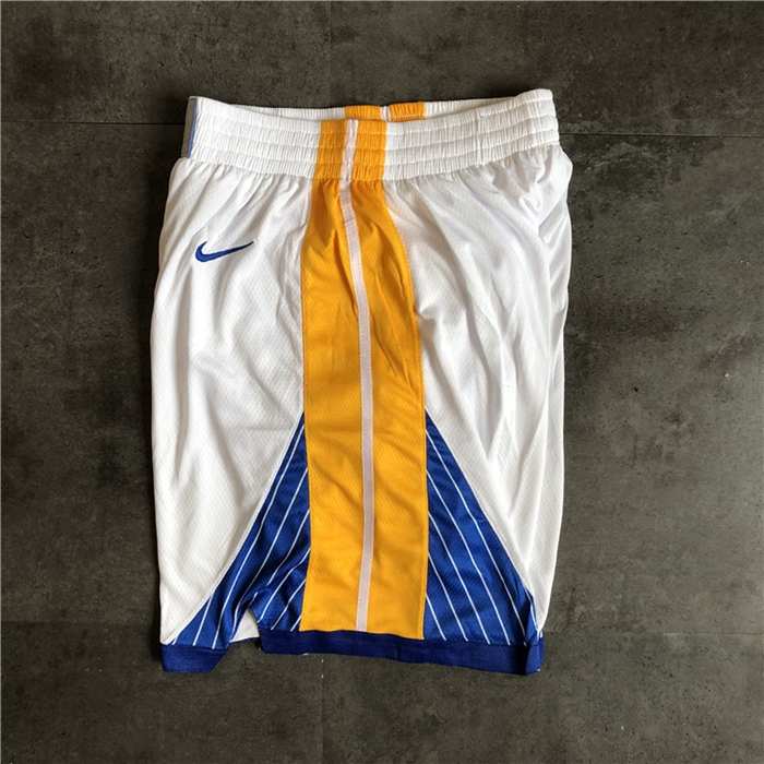 Golden State Warriors White NBA Shorts