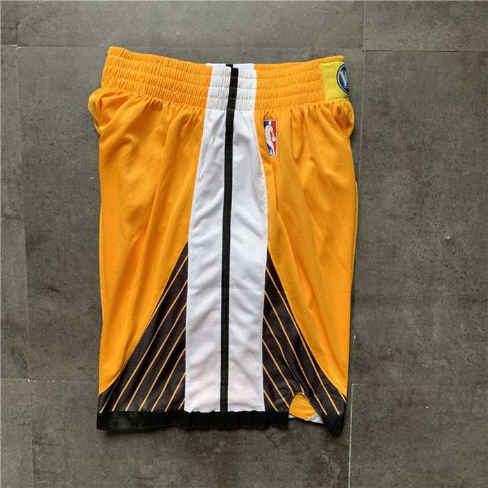 Golden State Warriors Yellow NBA Shorts