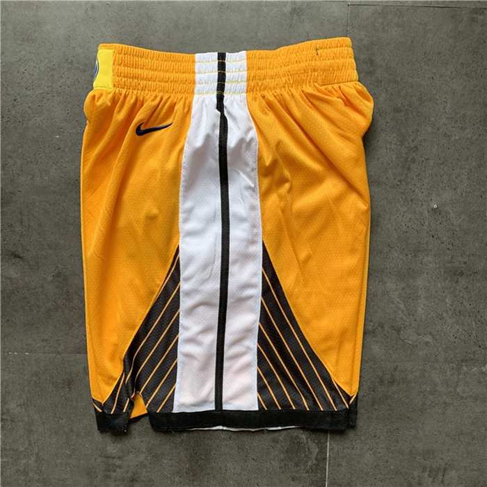 Golden State Warriors Yellow NBA Shorts