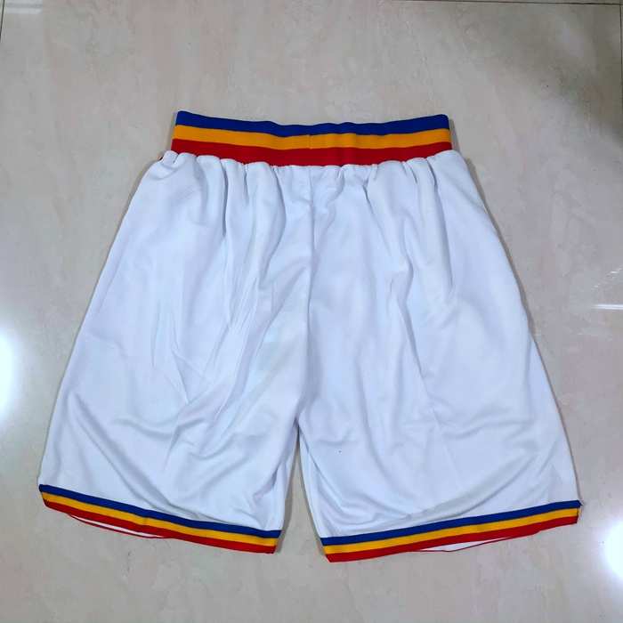 Golden State Warriors White Classics NBA Shorts