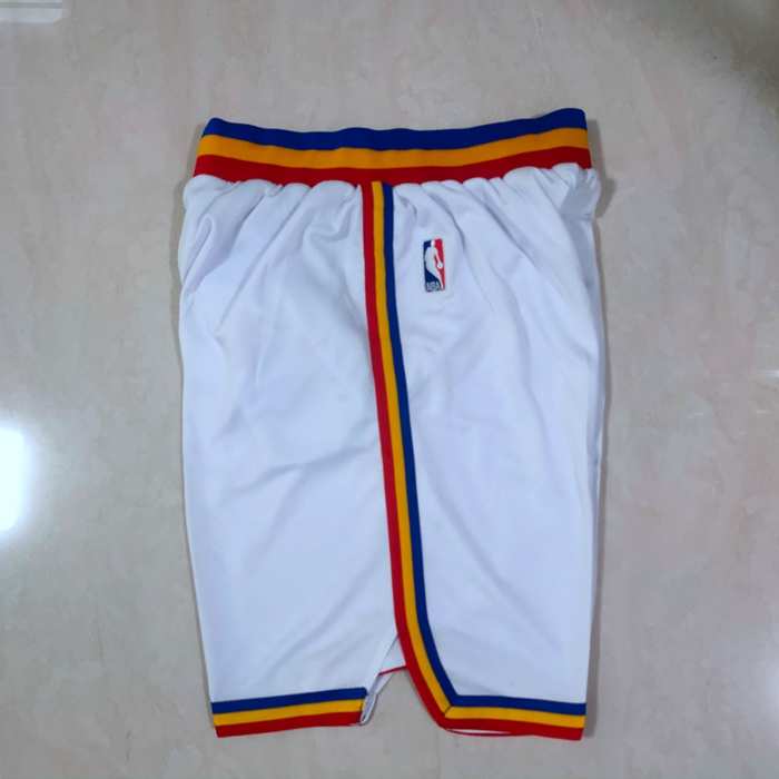 Golden State Warriors White Classics NBA Shorts