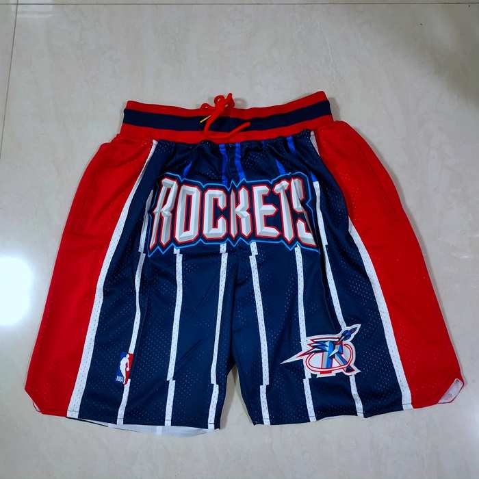 Houston Rockets Just Don Dark Blue NBA Shorts