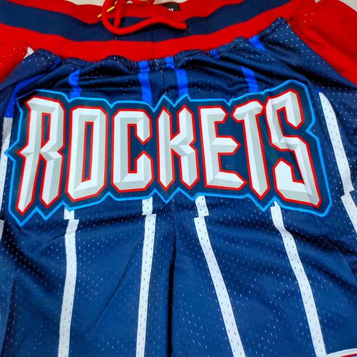 Houston Rockets Just Don Dark Blue NBA Shorts