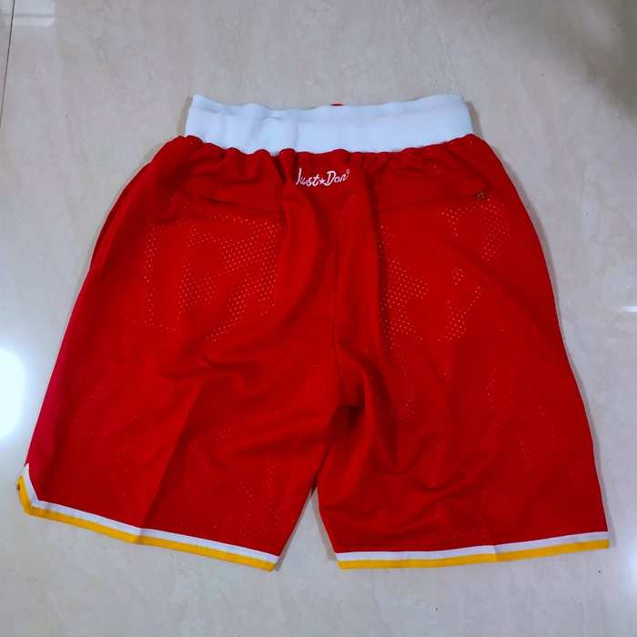 Houston Rockets Just Don Red NBA Shorts