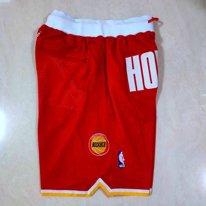 Houston Rockets Just Don Red NBA Shorts
