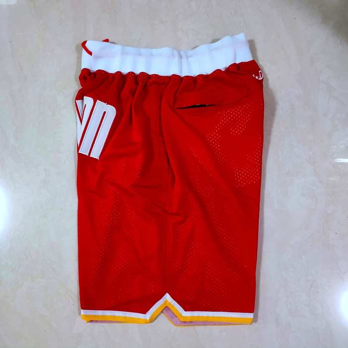 Houston Rockets Just Don Red NBA Shorts