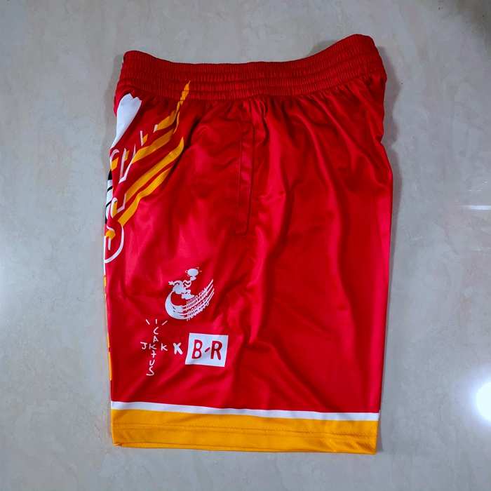 Houston Rockets Just Don Red NBA Shorts 02