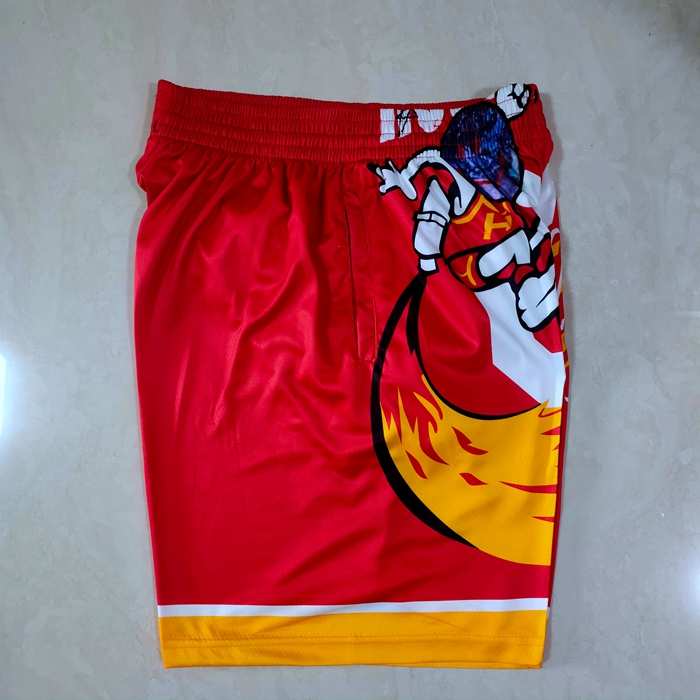 Houston Rockets Just Don Red NBA Shorts 02