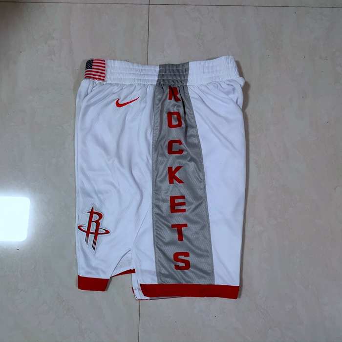 Houston Rockets White City NBA Shorts