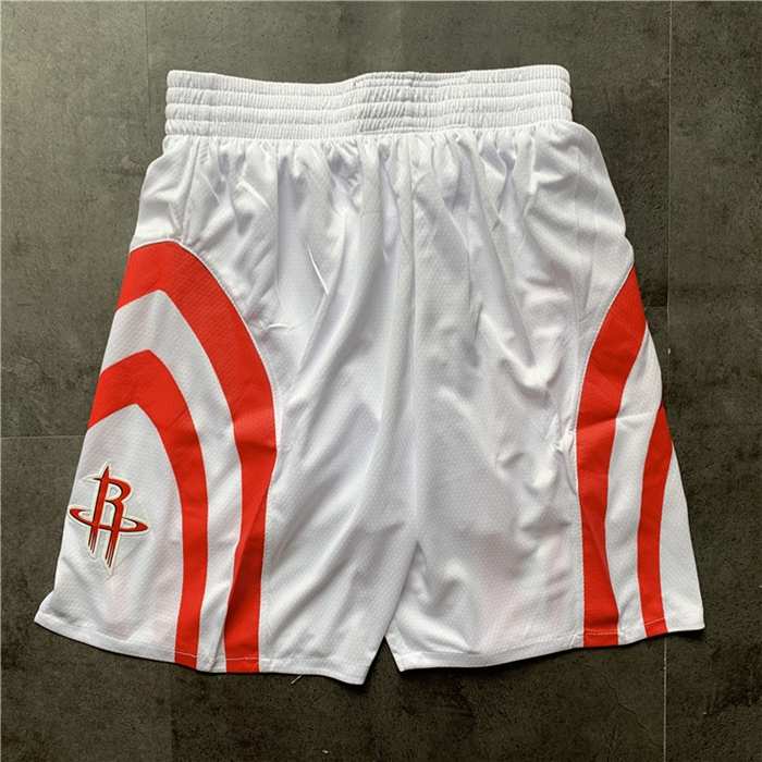 Houston Rockets White NBA Shorts