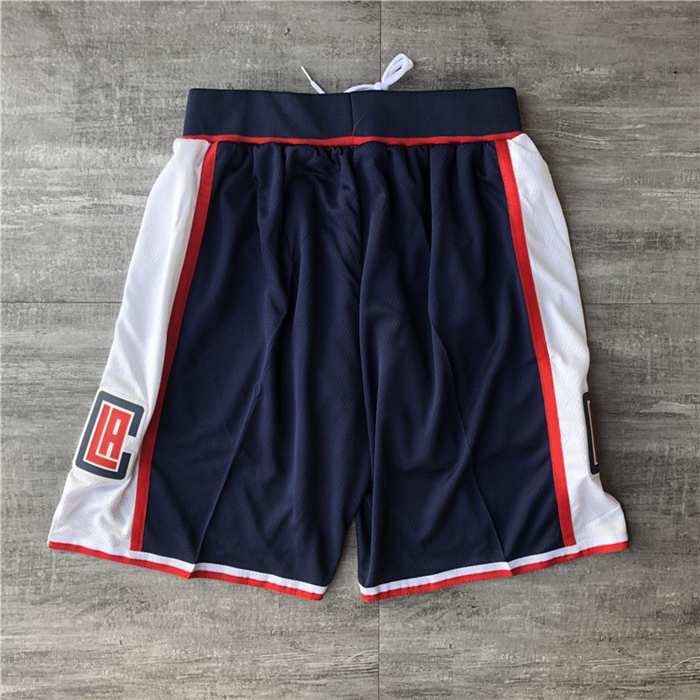 Los Angeles Clippers Dark Blue NBA Shorts 02