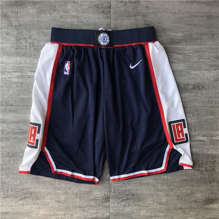 Los Angeles Clippers Dark Blue NBA Shorts 02