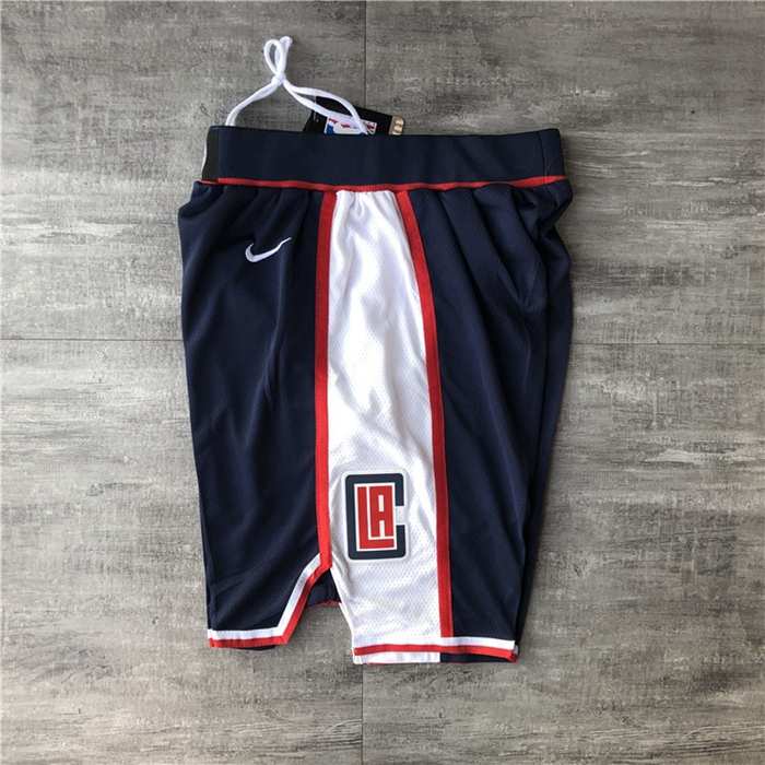 Los Angeles Clippers Dark Blue NBA Shorts 02