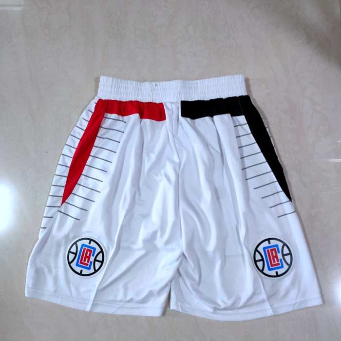 Los Angeles Clippers White NBA Shorts