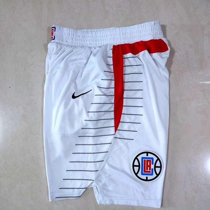 Los Angeles Clippers White NBA Shorts