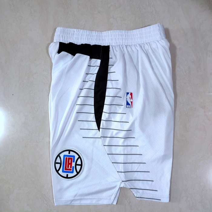 Los Angeles Clippers White NBA Shorts