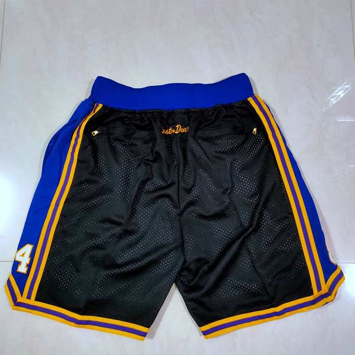 Los Angeles Lakers Just Don Black NBA Shorts 03