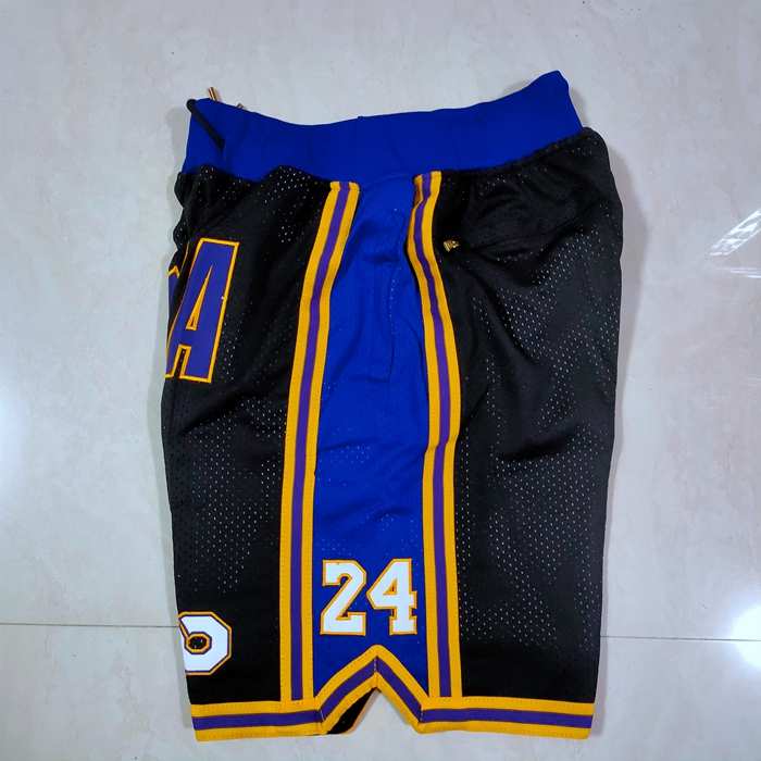 Los Angeles Lakers Just Don Black NBA Shorts 03